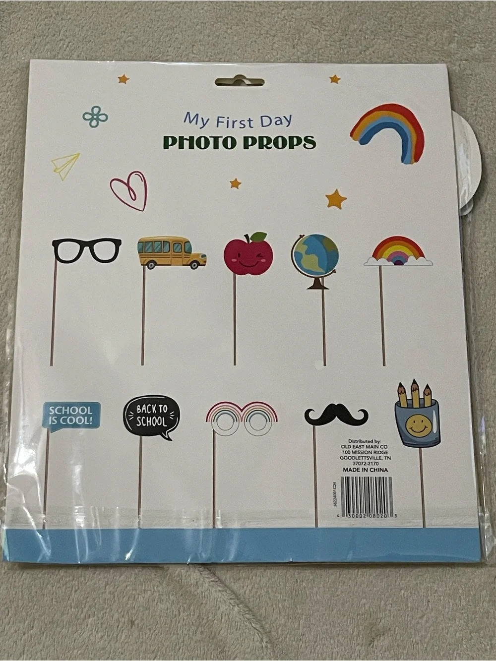 School “ My First Day Photo Props 10 Props New